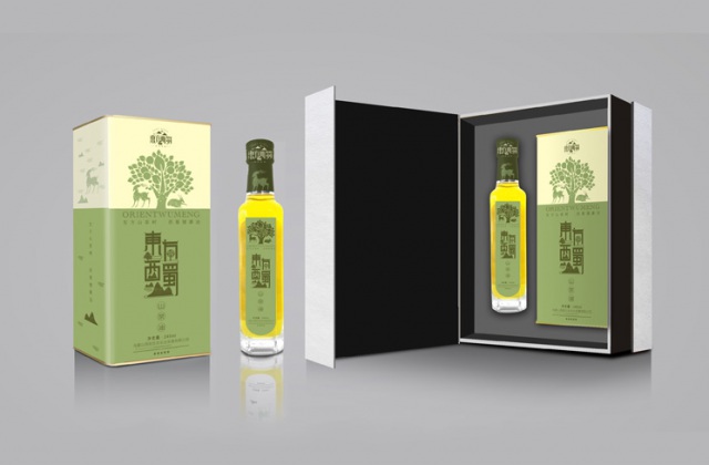 東方西蜀山茶油包裝設計-logo設計、包裝設計、手提袋設計、瓶貼設計