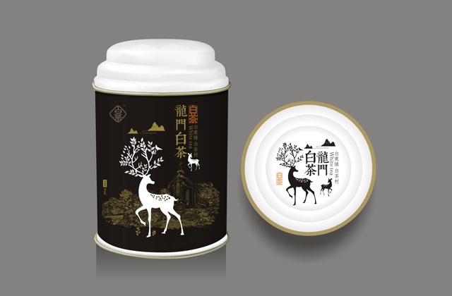 白鹿鎮龍門白茶禮盒包裝設計-茶葉元素提煉、茶葉包裝設計